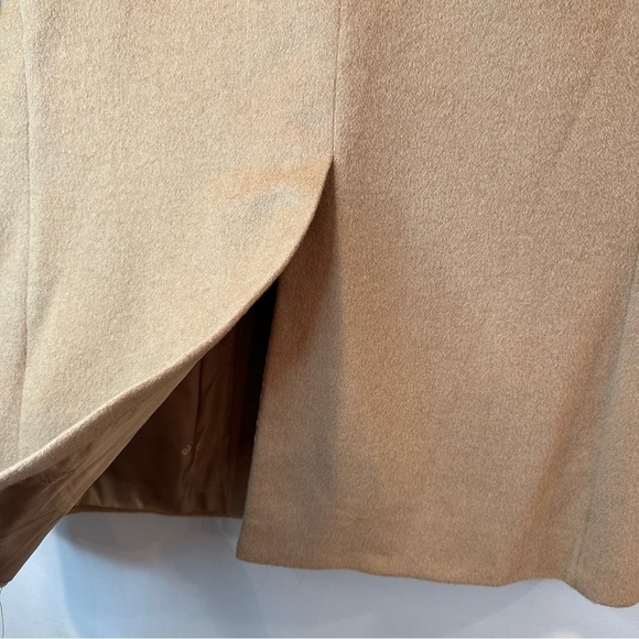 DAKS London New York Camel Sport Coat Jacket Blazer Leather Accent Buttons 46R - Picture 6 of 10